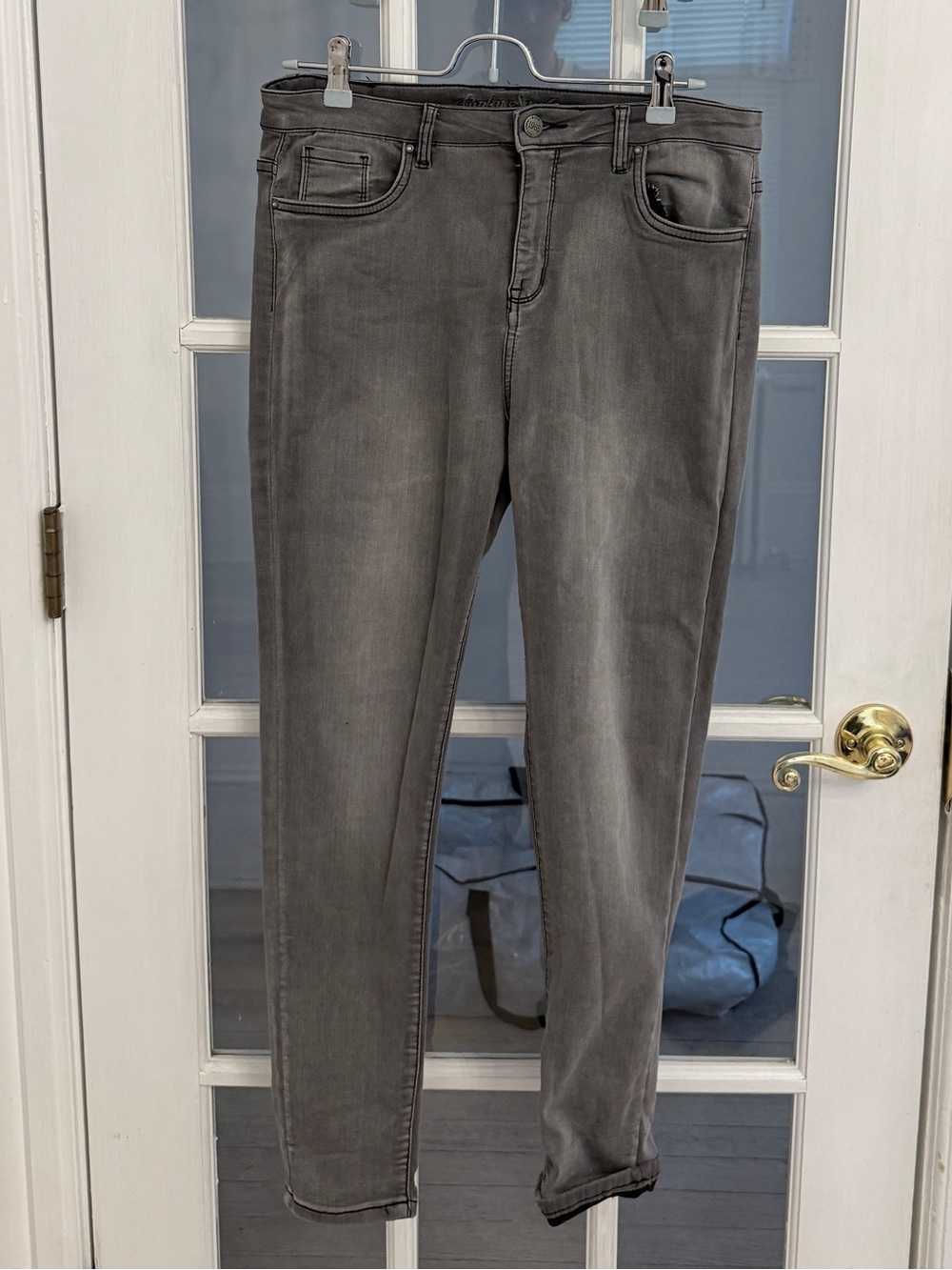 FUNKY SOUL Women's Dark Gray High Waist Skinny Jeans Size 31
